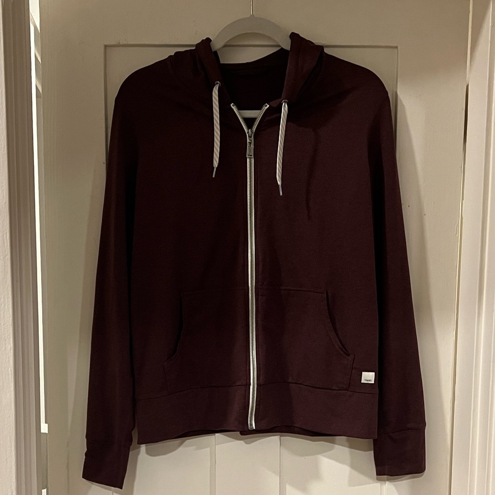 Vuori Halo Performance Hoodie in red